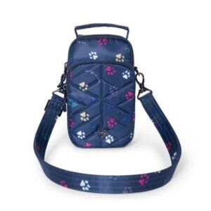 Lug Skeeter Mini 2 Navy Convertible Crossbody Bag - Unisex, Waterproof with Paws